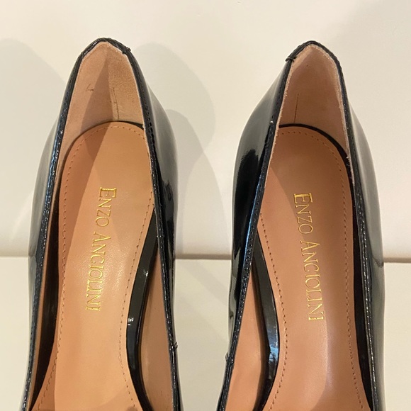 Black Platform Enzo Angiolini Heels - Picture 4 of 5